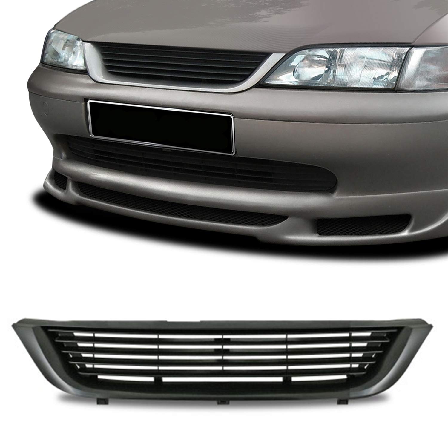 Kühlergrill Sportgrill Schwarz ohne Emblem für Vectra B bis Baujahr - 2.1999 von Tuning Fanatics