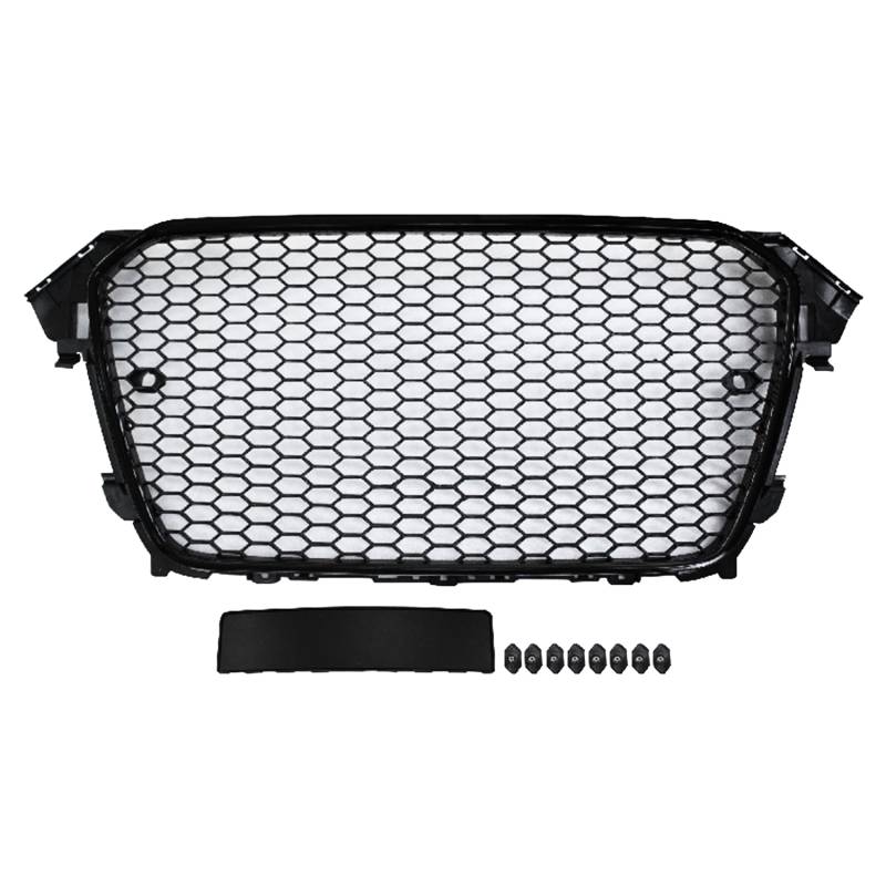 Kühlergrill Sportgrill Wabengrill Grill Schwarz Glanz für Audi A4 B8 8K Facelift ab 2012- von JOM Car Parts & Car Hifi GmbH