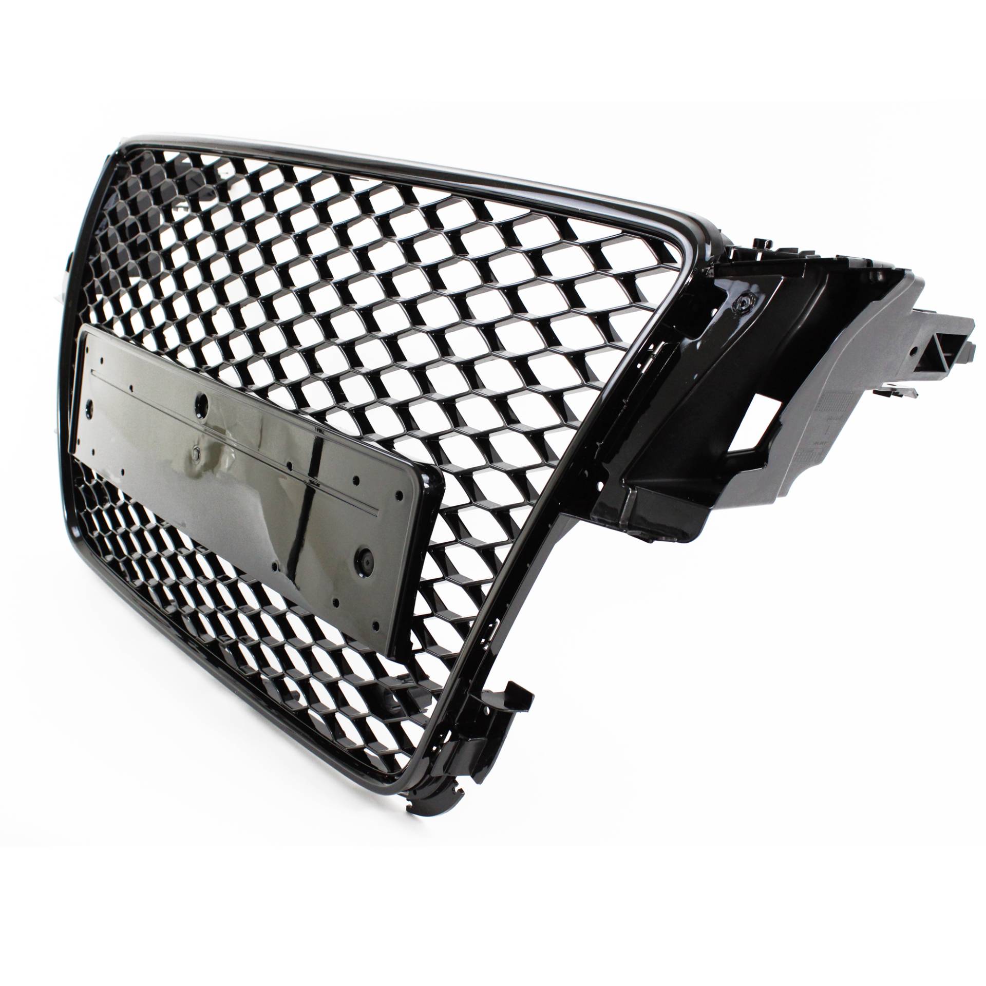 Kühlergrill Sportgrill Wabengrill Grill Schwarz Glanz für Audi A5 8T ab 2007-2011 von JOM Car Parts & Car Hifi GmbH