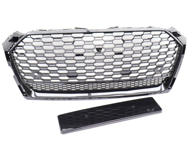 Kühlergrill Sportgrill Wabengrill Grill Schwarz Glanz für Audi A5 F5 ab 2016- von Carparts-Online GmbH