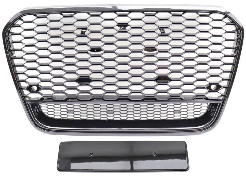 Kühlergrill Sportgrill Wabengrill Grill Schwarz Glanz für Audi A6 4G C7 Limousine + Avant ab 2011 bis 10/2014 von Carparts-Online GmbH