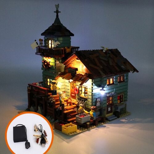 LED-Beleuchtungsset Licht-Set / Akku-Box / passend für Lego Alter Angelladen Ideas 21310 von Daniel Duman