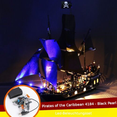 LED-Beleuchtungsset Licht-Set / Akku-Box / passend für Lego Black Pearl 4184 Fluch der Karibik von Daniel Duman