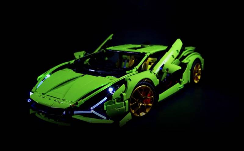 LED-Beleuchtungsset Licht-Set / Akku-Box / passend für Lego Lamborghini SIAN 42115 FKP 37 von Daniel Duman