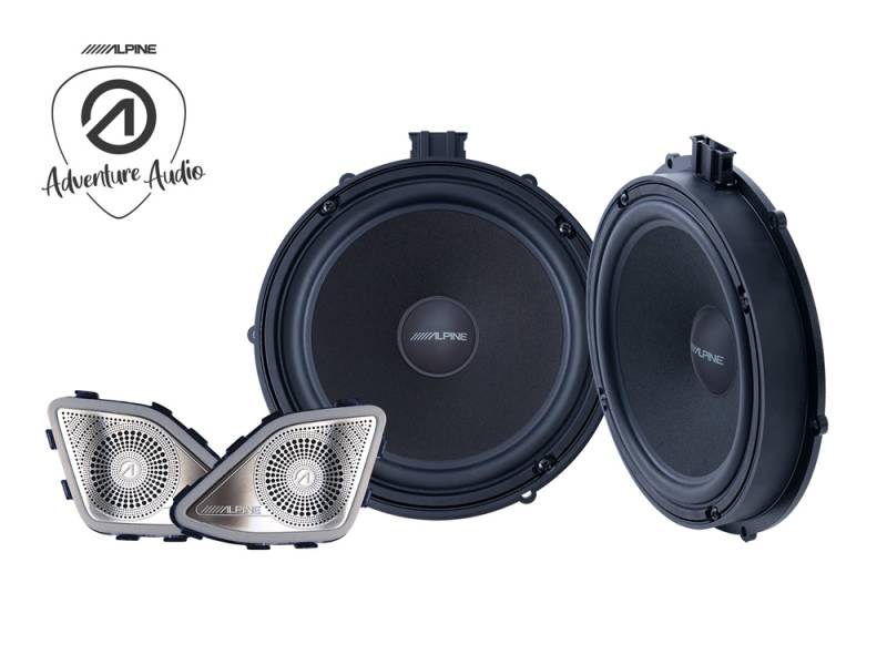 Original Alpine 2 Wege Lautsprecher Set Adventure Audio 20 cm (8-Zoll) für VW T6 SG ab 2015-2019 von Tuning Fanatics