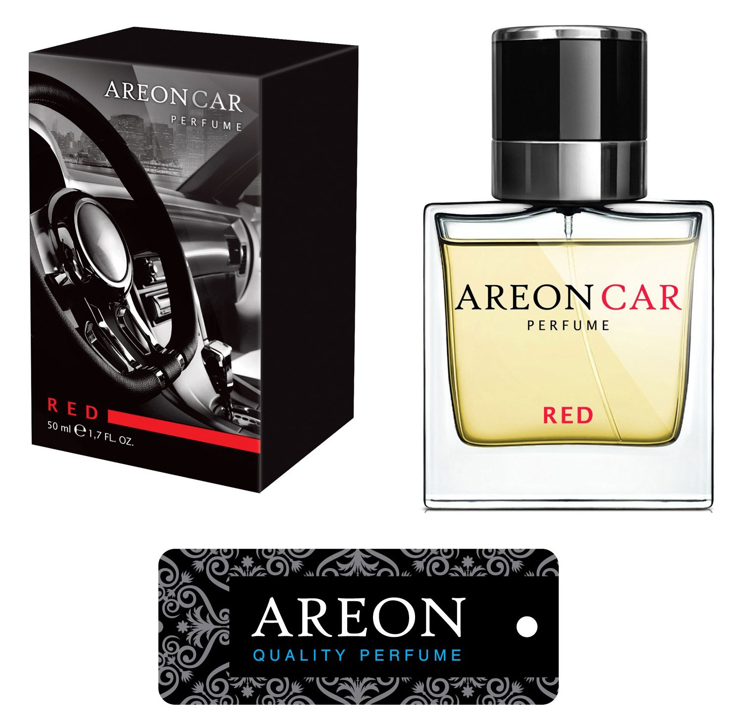 Original Areon LUX Auto Parfüm Lufterfrischer Duftdose Duftbaum RED LINE 50 ml von Tuning Fanatics