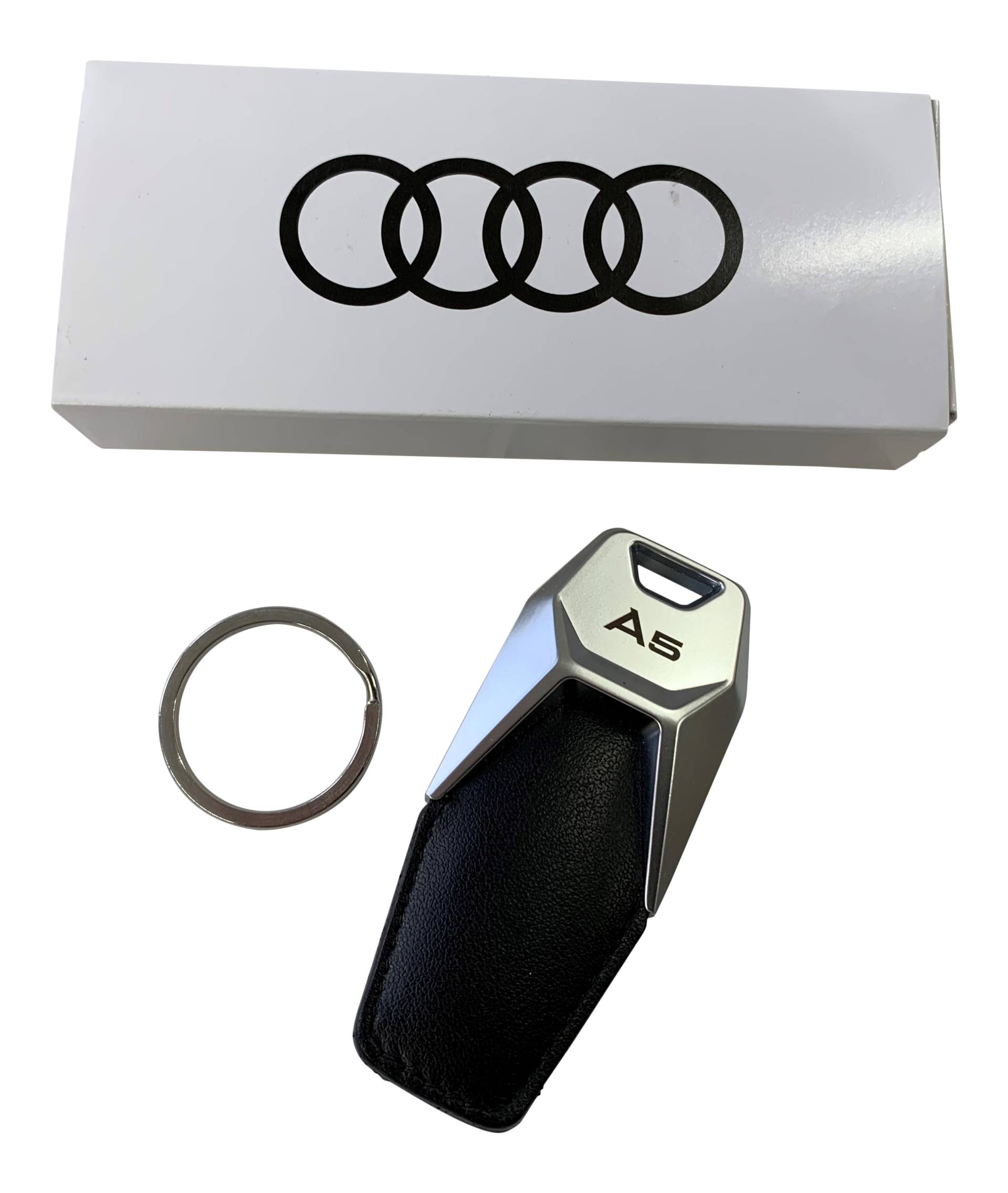 Original Audi A5 PREMIUM Schlüsselanhänger Schlüssel Logo mit Gravur A5 8T F5 von Volkswagen AG