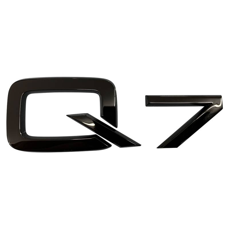 Original Audi Black Edition Q7 Emblem Schriftzug Logo Emblem in Schwarz glänzend für das Heck / Hinten selbstklebend von Volkswagen AG