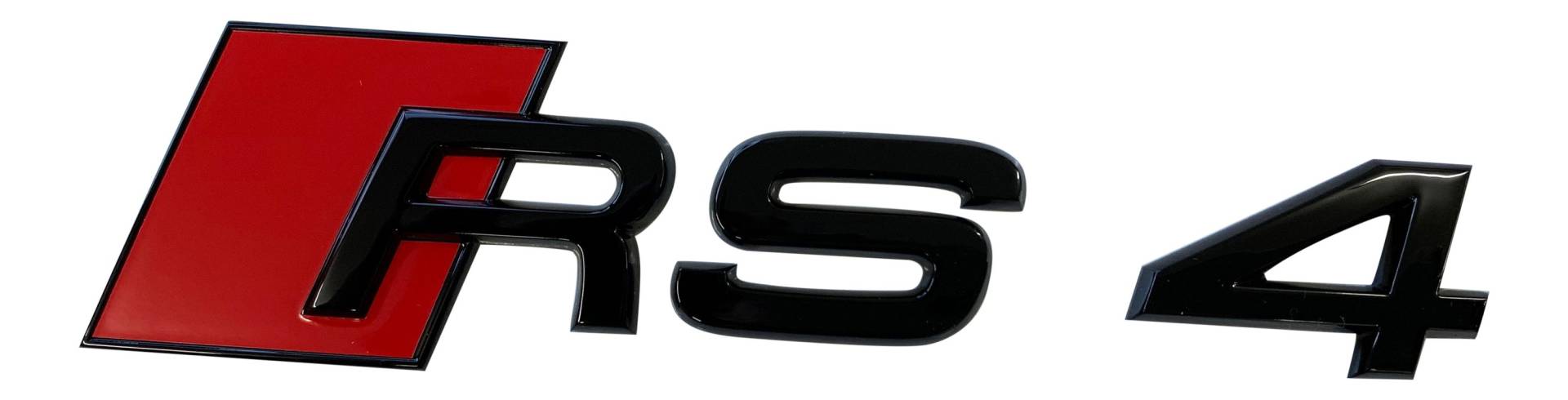 Original Audi Black Edition RS4 8E 8K 8W B8 B9 Emblem Schriftzug Schwarz Hinten von Volkswagen AG