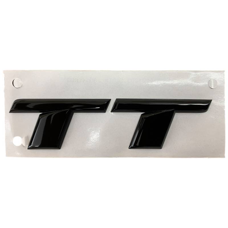 Original Audi Black Edition TT Emblem Schriftzug Logo Emblem in Schwarz glänzend für das Heck / Hinten selbstklebend von Volkswagen AG