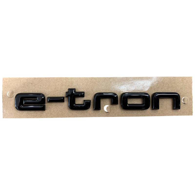 Original Audi Black Edition e-tron Emblem Schriftzug Logo Emblem in Schwarz glänzend für das Heck / Hinten selbstklebend von Volkswagen AG