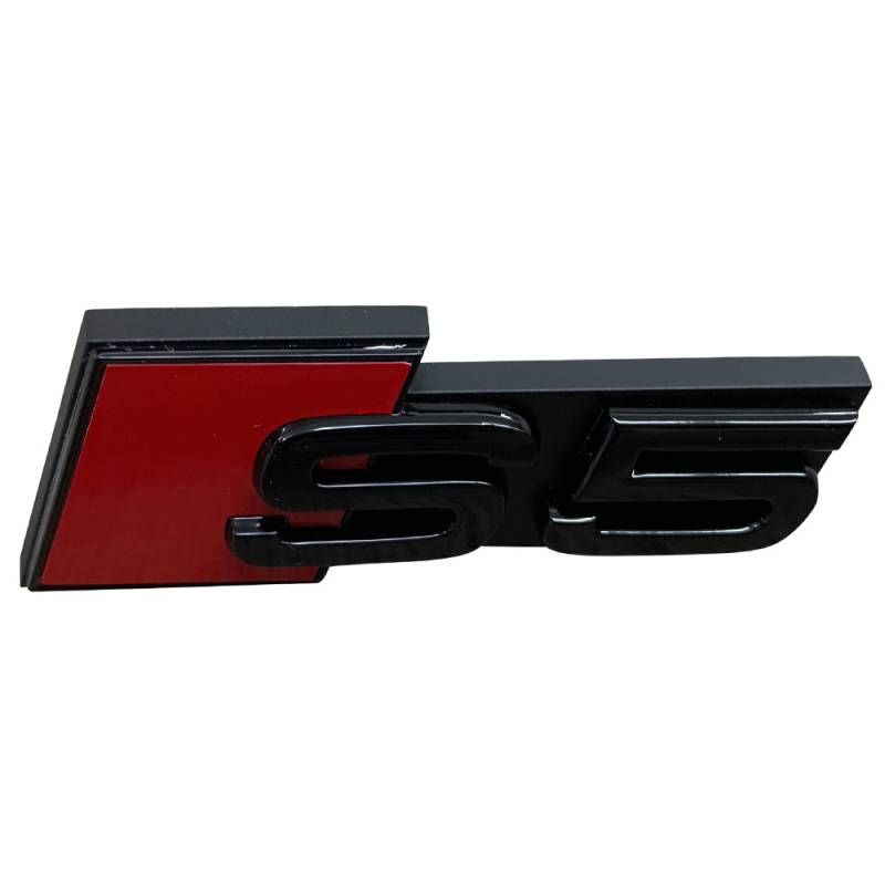 Original Audi S5 A5 Black Edition Emblem Schriftzug Logo Emblem in Schwarz glänzend für Kühlergrill von Volkswagen AG