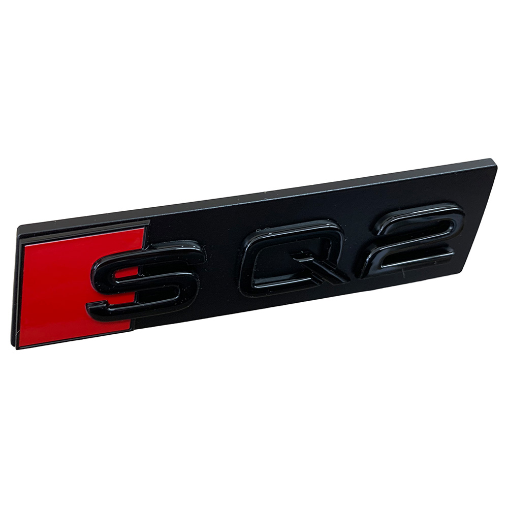 Original Audi SQ2 Q2 Black Edition Emblem Schriftzug Logo Emblem in Schwarz glänzend für Kühlergrill von Volkswagen AG