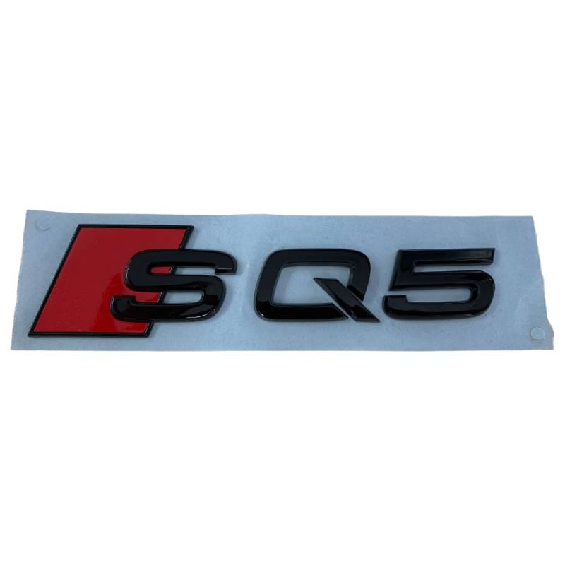 Original Audi SQ5 Q5 Black Edition Emblem Schriftzug Logo Emblem in Schwarz glänzend für das Heck / Hinten selbstklebend von Volkswagen AG