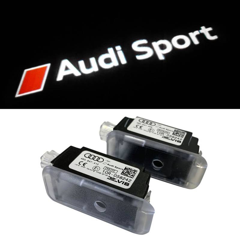 Original Audi Sport LED Einstiegsbeleuchtung Tür Logo Projektor für viele Audi von Volkswagen AG