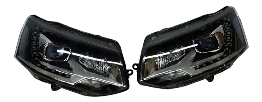 Original Bi-Xenon Scheinwerfer LINKS RECHTS mit LED Tagfahrlicht für VW T5 2011- von Tuning Fanatics