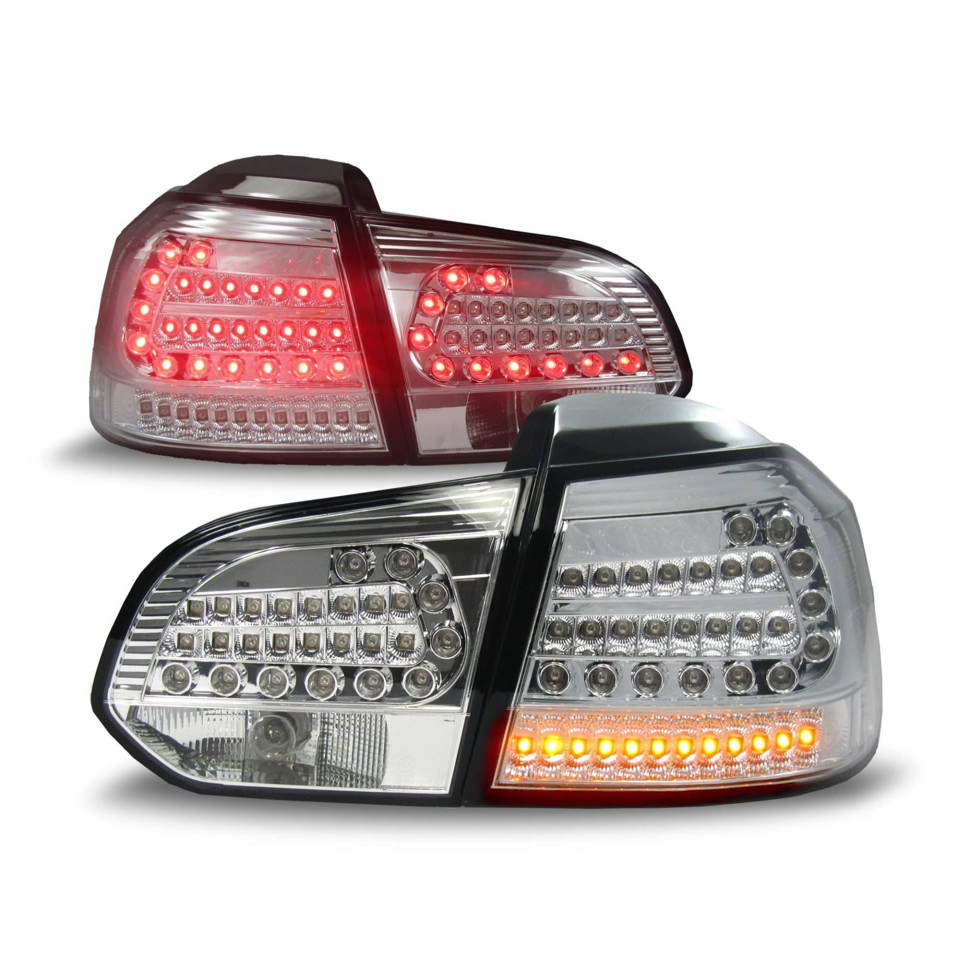 Original JOM LED Rückleuchten Silver Edition SET für VW Golf 6 VI MK6 Limousine von JOM Car Parts & Car Hifi GmbH