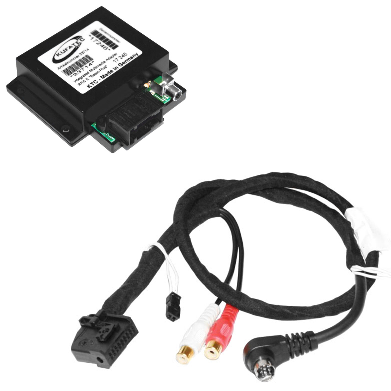 Original Kufatec Multimedia Adapter DVD DVB-T für Navi Radio VW Audi MFD RNS-D von Tuning Fanatics