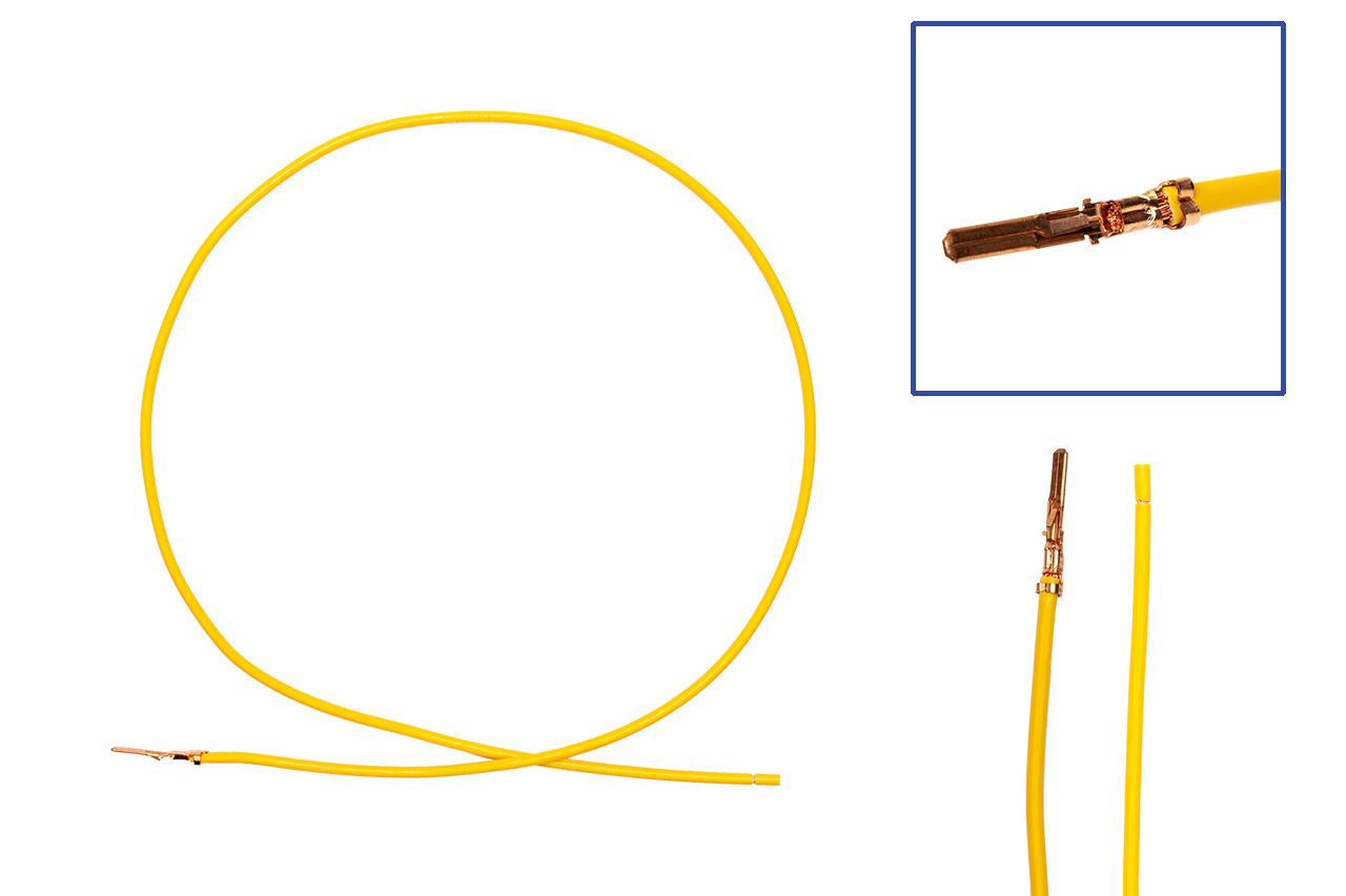 Original Kufatec Reparatur Kabel Litze Leitung / Einzelleitung Flachstecker 2,8 / wie OEM: 000979233E von KUFATEC GmbH & Co. KG