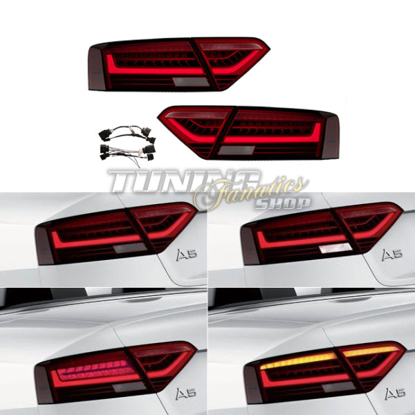 Original LED Facelift Rückleuchten + Adapter Kabelbaum für Audi A5 S5 8T 8F von Marelli Aftermarket Germany GmbH