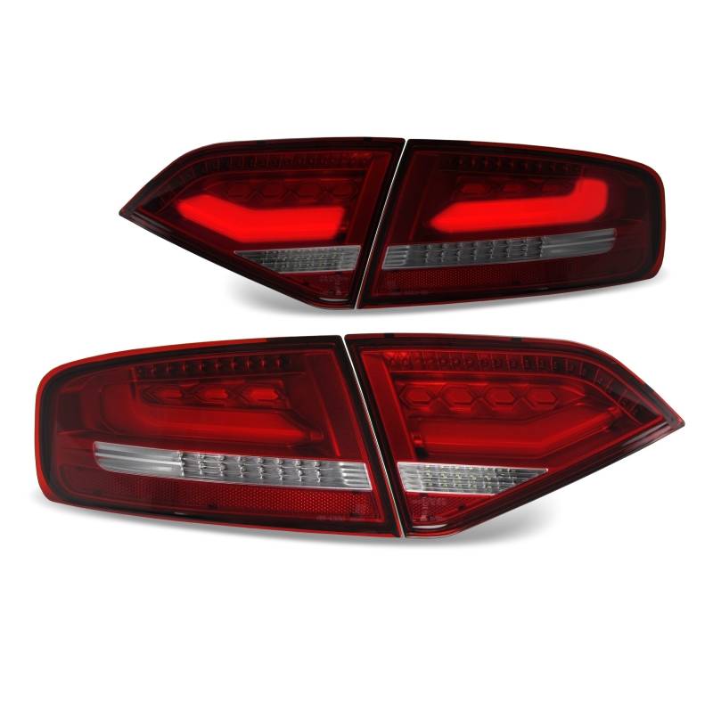 Original LED Lightbar Rückleuchten Rot SET Links Rechts für Audi A4 B8 8K Limo von JOM Car Parts & Car Hifi GmbH