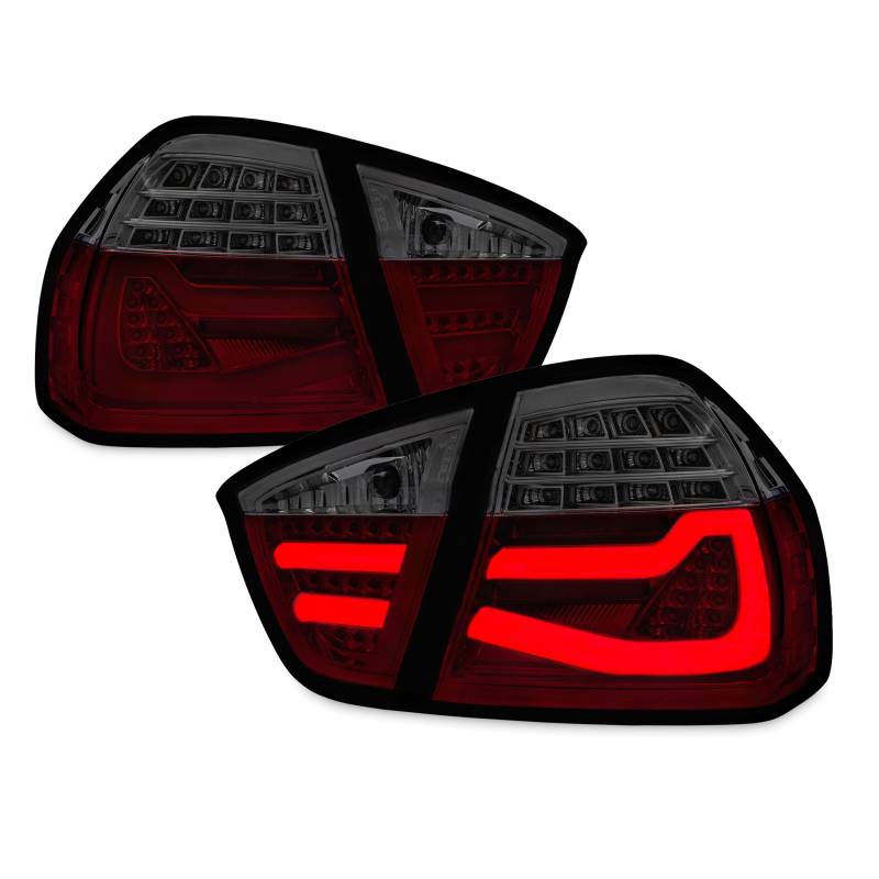 Original LED Lightbar Rückleuchten Schwarz Rot für BMW 3er E90 ab 2004-2008 von JOM Car Parts & Car Hifi GmbH