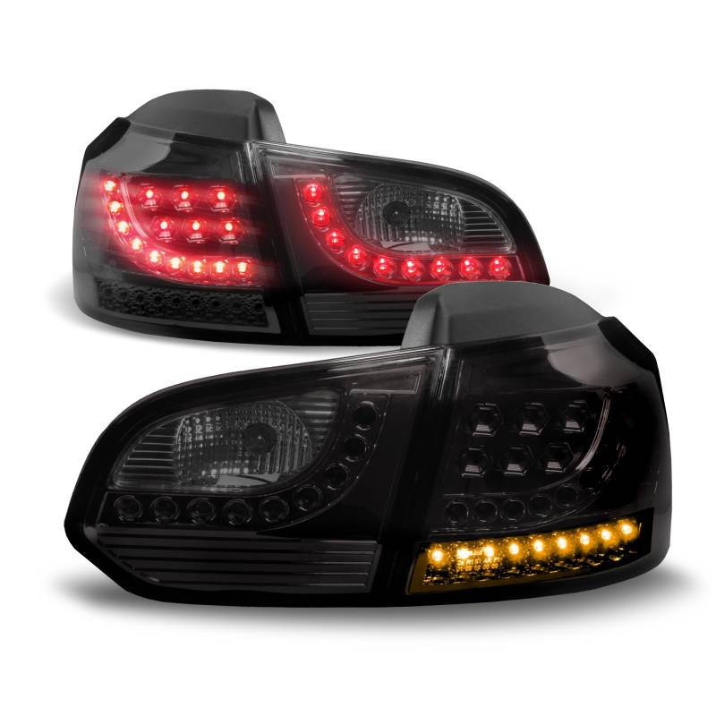 Original LO-Style LED Rückleuchten Schwarz Smoke SET für VW Golf 6 VI MK6 Limo von JOM Car Parts & Car Hifi GmbH