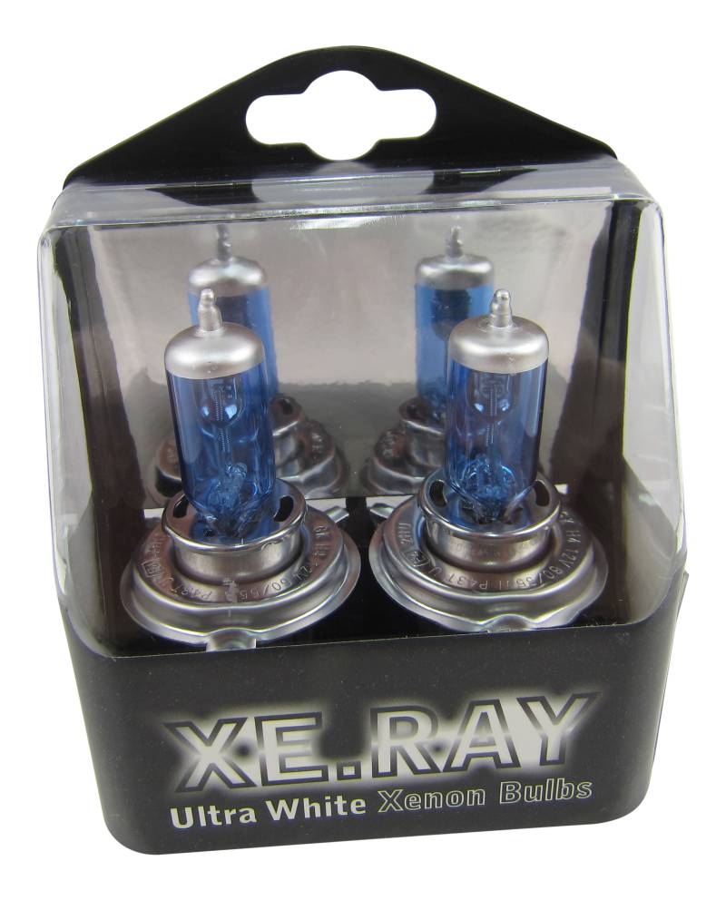 Original XE.RAY H4 Xenon Gas befüllte Birnen Super White Blue Birnen Lampen E4 von JOM Car Parts & Car Hifi GmbH