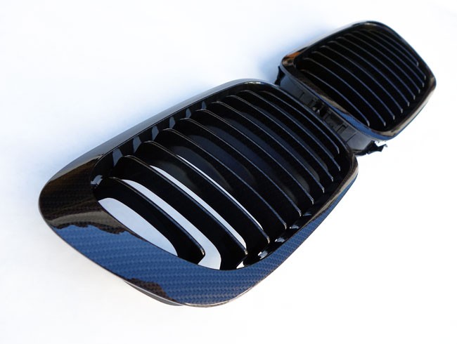 PREMIUM Kühlergrill Sport Grill Gitter Carbon Look für BMW E46 2-T von Goingfast GmbH