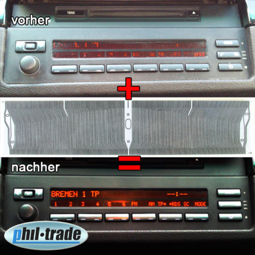 Pixel Reparatur Radio Display Bildschirm Kontaktfolie Flexband für BMW #13 von Recambo e.K.