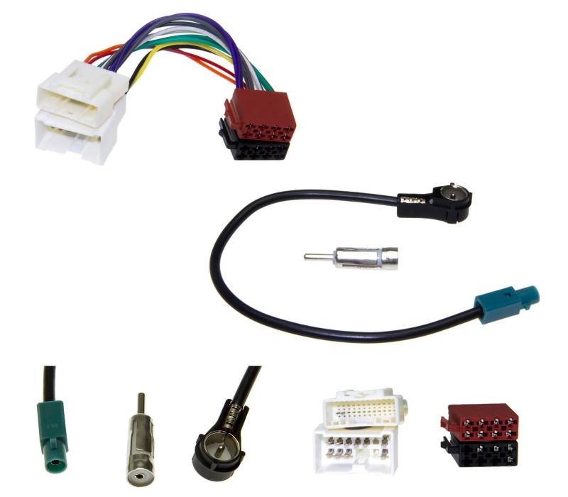 Radio Einbau Adapter Set Antennen Kabel Stecker Buchse DIN ISO für Renault von Tuning Fanatics