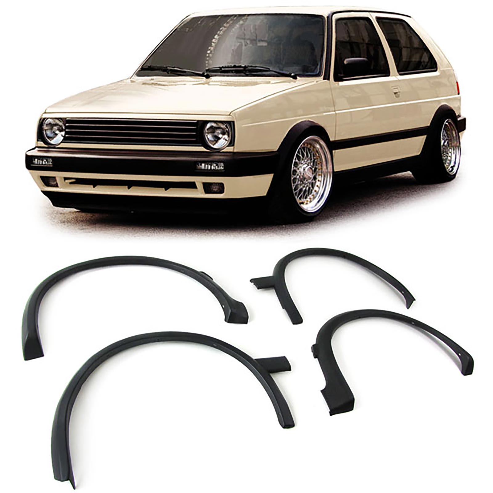 Radlaufverbreiterung Radlauf Kotflügel Verbreiterung für VW Golf 2 ab 1987-1991 von Carparts-Online GmbH