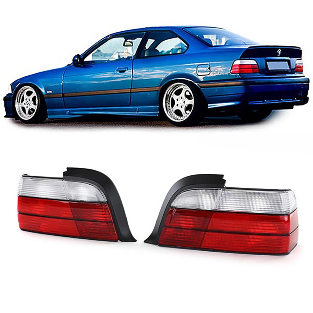 Rückleuchten Heckleuchten in Rot / Weiss für BMW 3er E36 Coupe Cabrio auch M3 90-99 von Carparts-Online GmbH