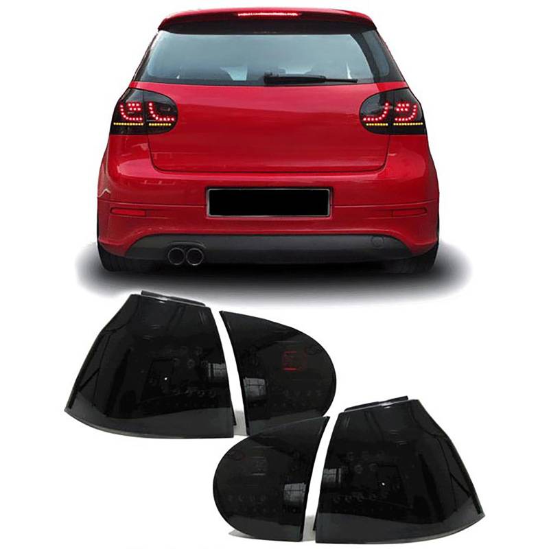 Rückleuchten Heckleuchten in Schwarz für VW Golf 5 V ab 2003-2008 von Carparts-Online GmbH