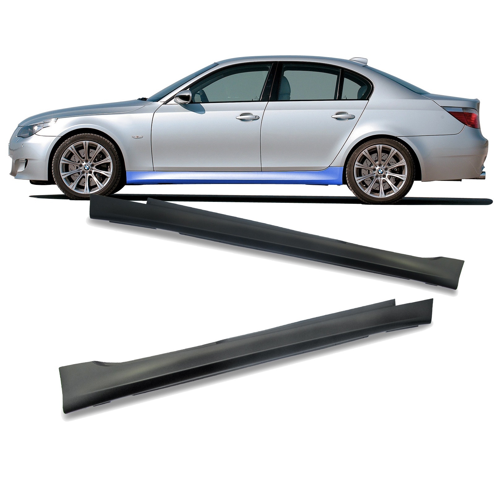 Seitenschweller Schweller Sport Look SET für BMW 5er E60 Limo und E61 Touring ab 2003-2010 von JOM Car Parts & Car Hifi GmbH