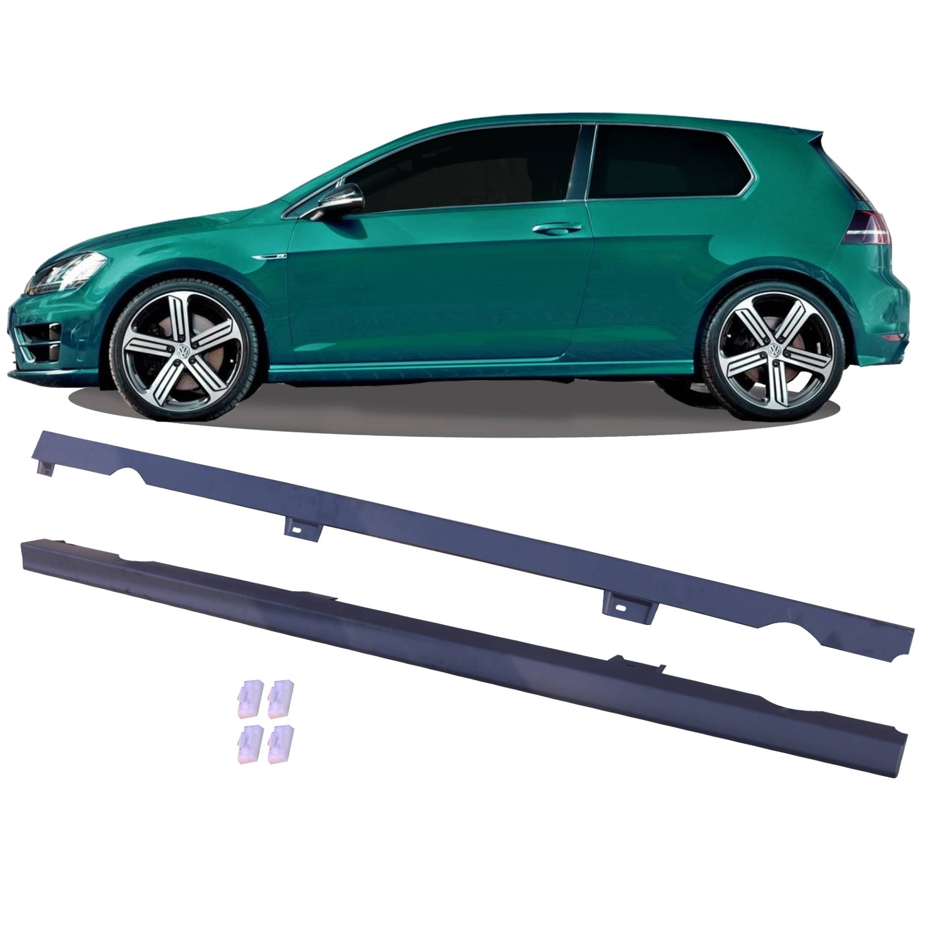 Seitenschweller Schweller Sport Look SET für VW Golf 7 VII ab 2012 - passend für 3/ 5-Türer von JOM Car Parts & Car Hifi GmbH