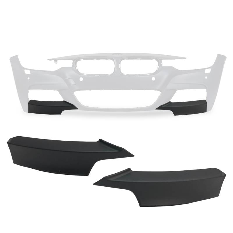 Spoilerecken Frontspoiler Flaps Spoiler Stoßstange für BMW 3er F30 F31 2012-2017 von JOM Car Parts & Car Hifi GmbH