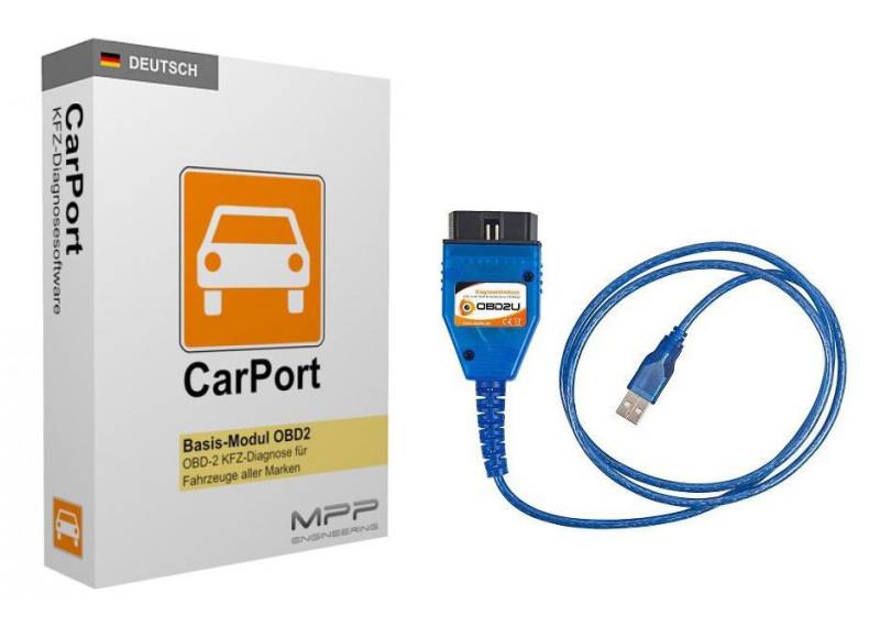 USB OBD KKL Diagnose CarPort BASIS SOFTWARE K-Leitung für VW Audi Seat Skoda von Türk GbR