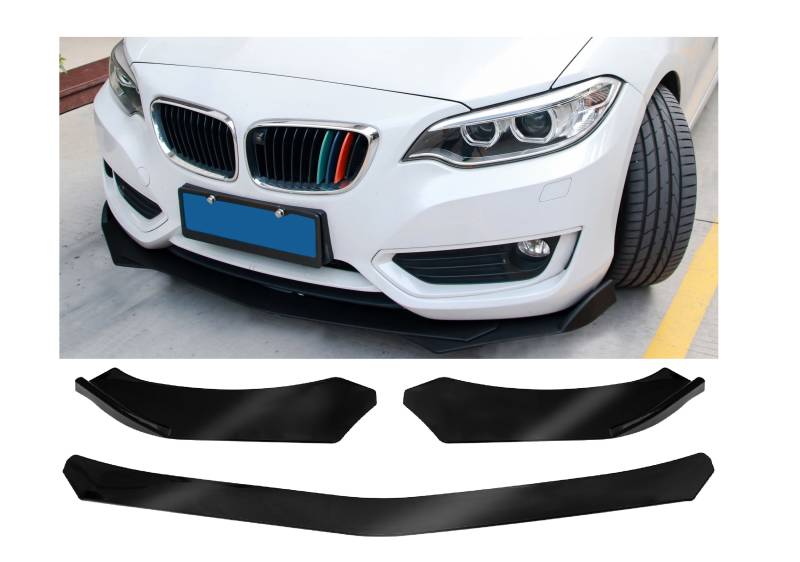 Universal Frontspoiler Spoiler Lippe Stoßstange in Matt Schwarz für BMW E46 von Goingfast GmbH