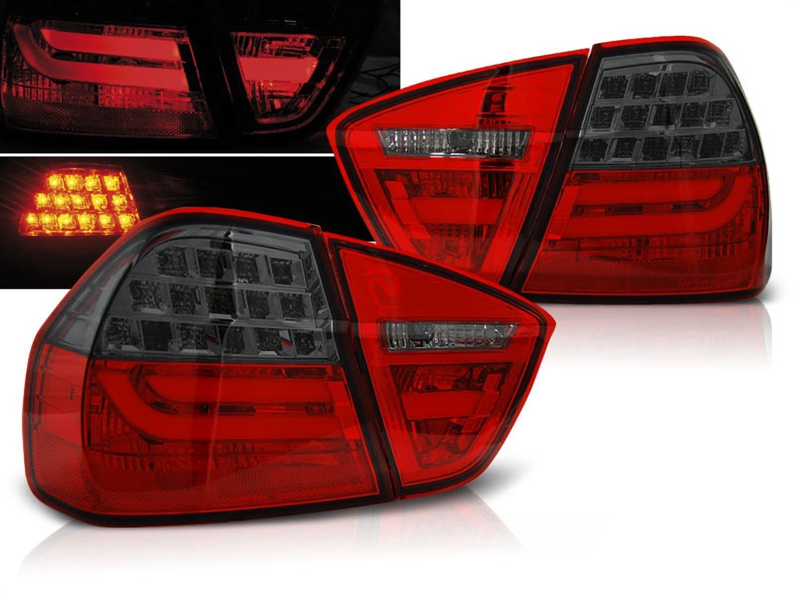 LED Lightbar Rückleuchten Set rot matt für BMW E90 03.2005-08.2008 von Tuning-Tec