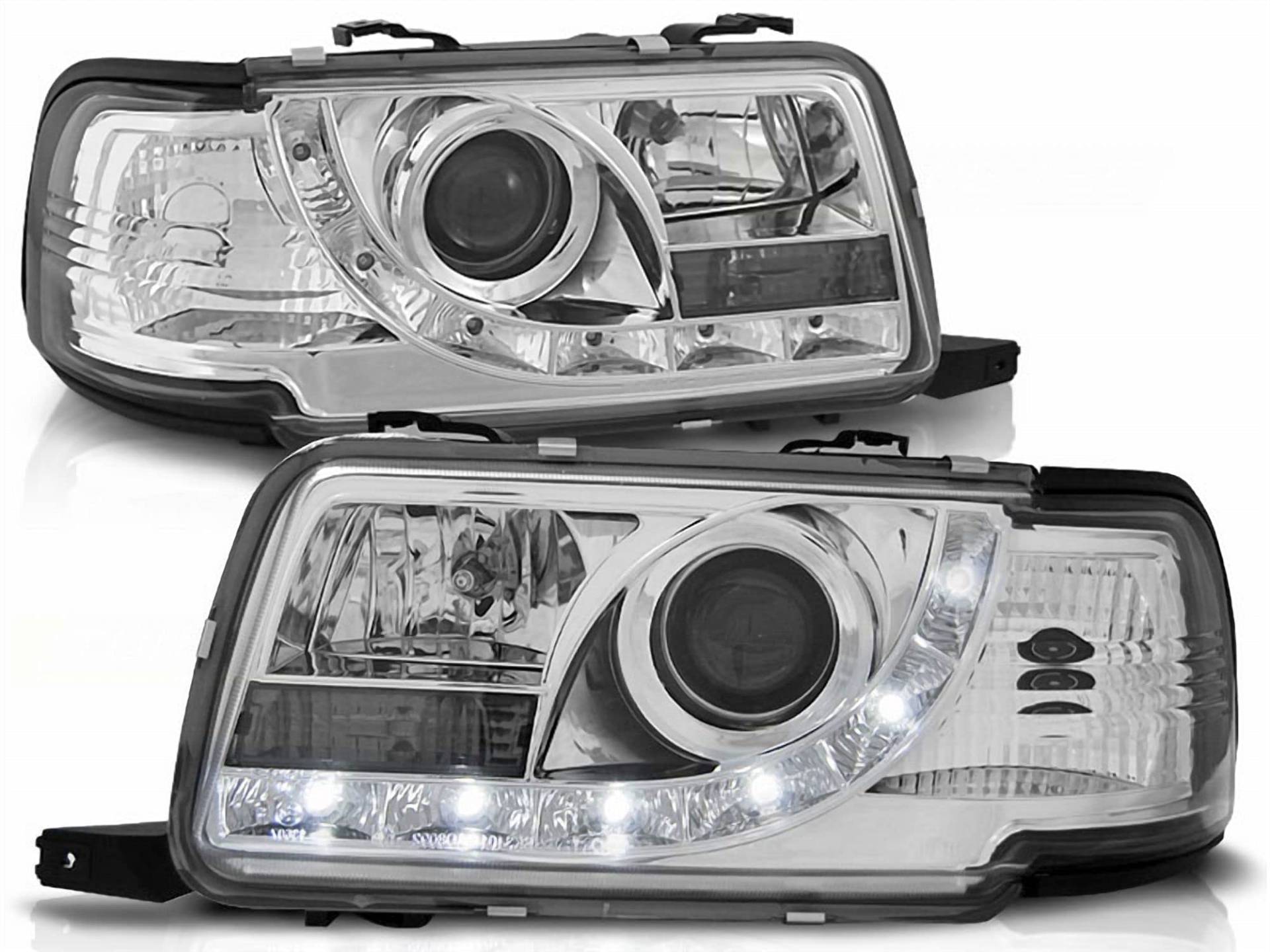 Led Scheinwerfer Set in chrom für Audi 80 B4 09.91-04.96 von Tuning-Tec