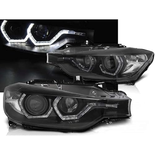 CR-Lights SCHEINWERFER LPBMI8 ANGEL EYES DRL R87 SCHWARZ von Tuning-Tec