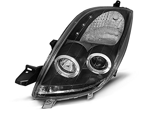 CR-Lights Angel Eyes Scheinwerfer Set für Toyota Yaris XP9 2006-12.2008- in schwarz von CR-Lights