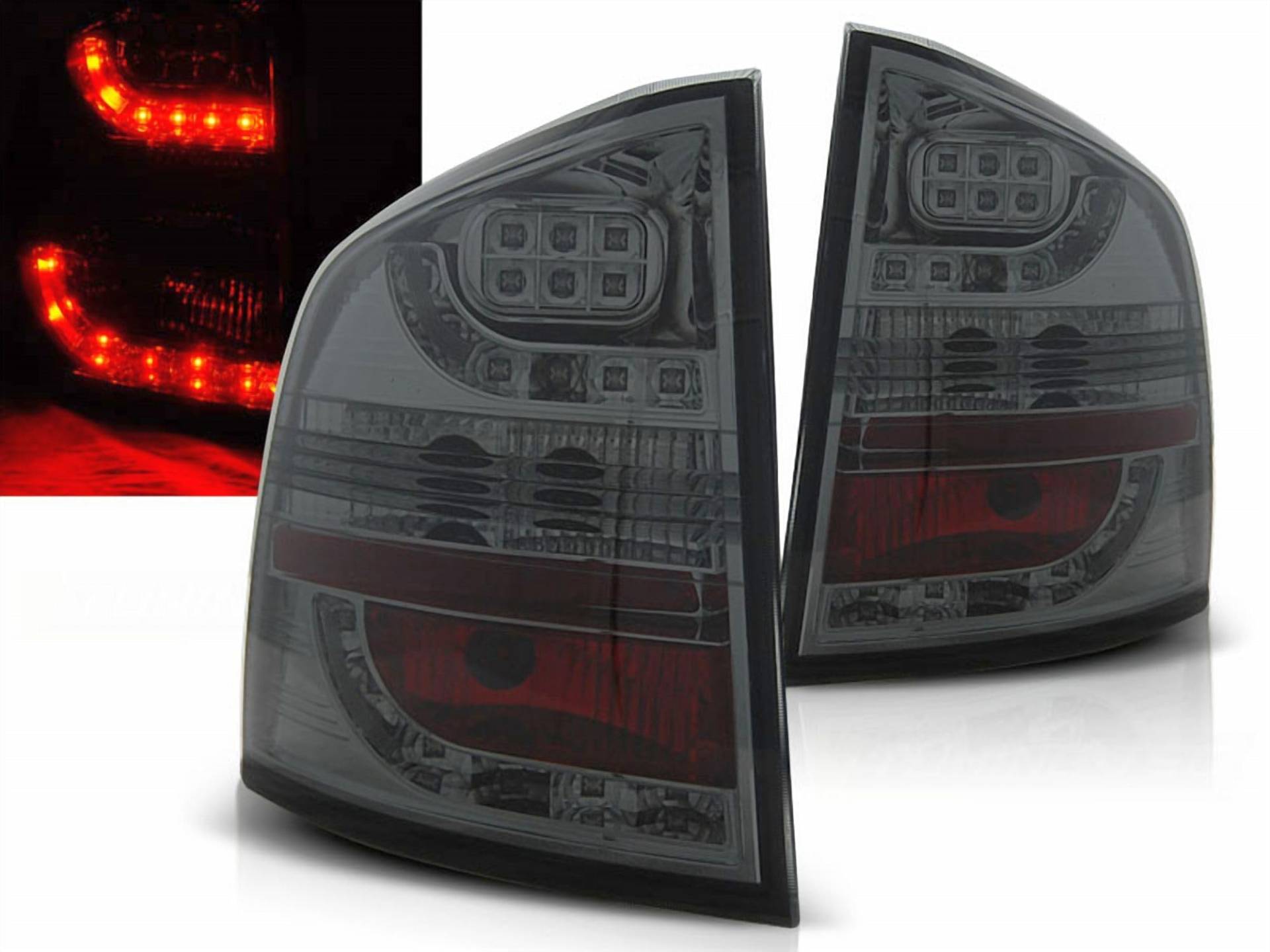 CR-Lights LED Rückleuchten in rauchglas für Skoda Octavia II KOMBI 03.2004-2012, LDSK04 von Tuning-Tec