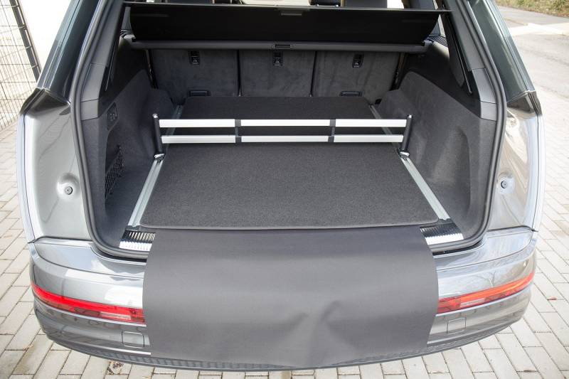 tuning-art 2923 Kofferraummatte für Audi Q7 2 4M 2015-3-teilig mit Ladekantenschutz von tuning-art