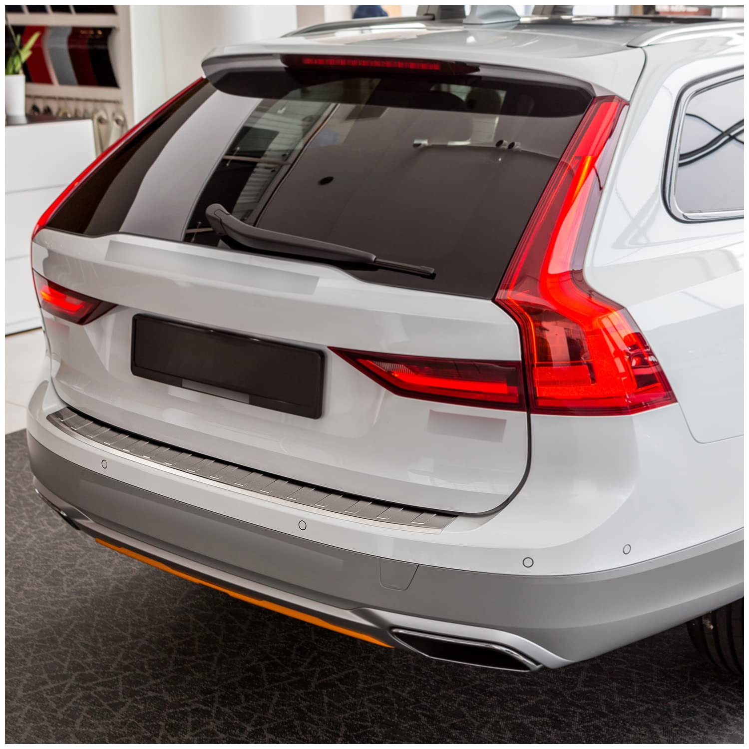 tuning-art L232 Edelstahl Ladekantenschutz passend für Volvo V90 2016- von tuning-art