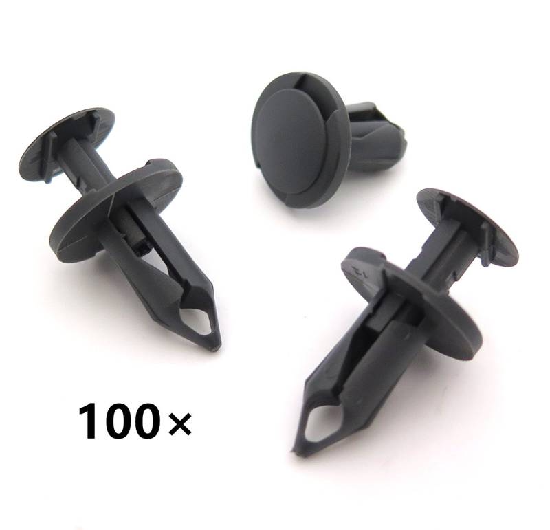 Tuqiang® Auto Nieten Interior Tür Panel Bumper Fender Clips Passform Loch Durchmesser 8 mm 100 Pcs von Tuqiang