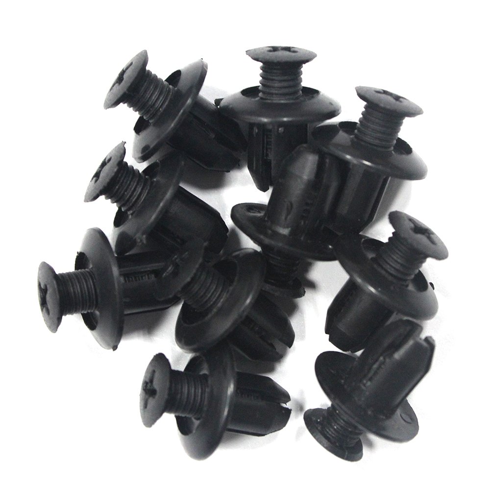 Tuqiang Push Stoßstange Fender Türverkleidung Clips Halterungen Fastener Rivet Clips (50 stücke) Schwarz von Tuqiang