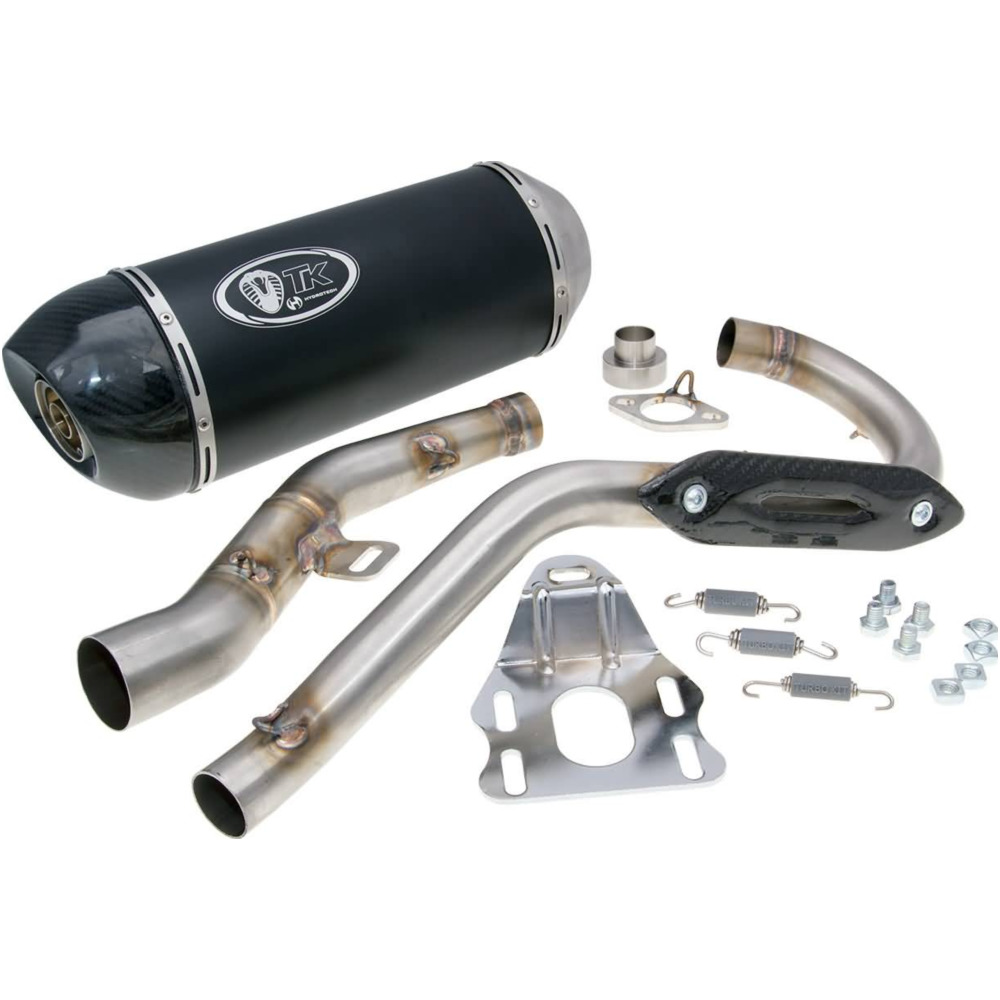 Schalldämpfer auspuff turbo kit off road 125 oval h2 für rieju marathon pro 125 v4t68-h2 von Turbo Kit