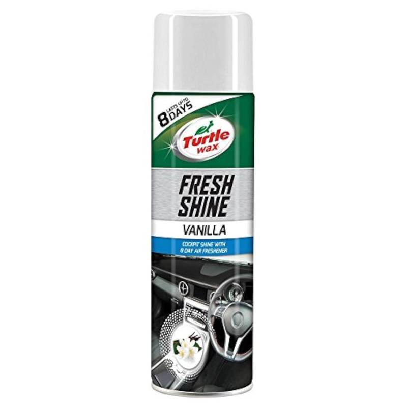 Turtle Wax 51790 Fresh Shine Interieur Auto Reiniger Armaturenbrett Kunststoff Restorer Vanille 500ml von Turtle Wax